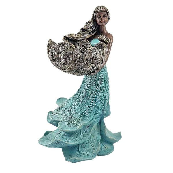 Bird Feeder Holder Decorative Craft Resin Figurine for Decor Yard