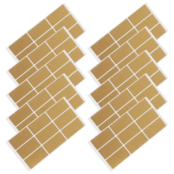 10 Sheets Rectangular Scratch Off Stickers For DIY Lottery Games Self-Adhesive Scratch Off Labels Gold Scratch Off Card Labels For P