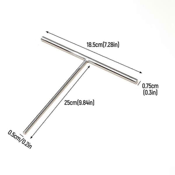 T-shaped Crepe Spreader - Pancake Batter Tool for Home Kitchen, Breakfast, and Crepe Baking Large