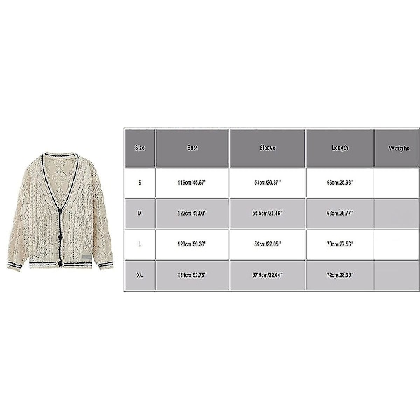 Stjärna Broderad Stickad Folklore Cardigan, Eras Tour Merch Julklappar XL