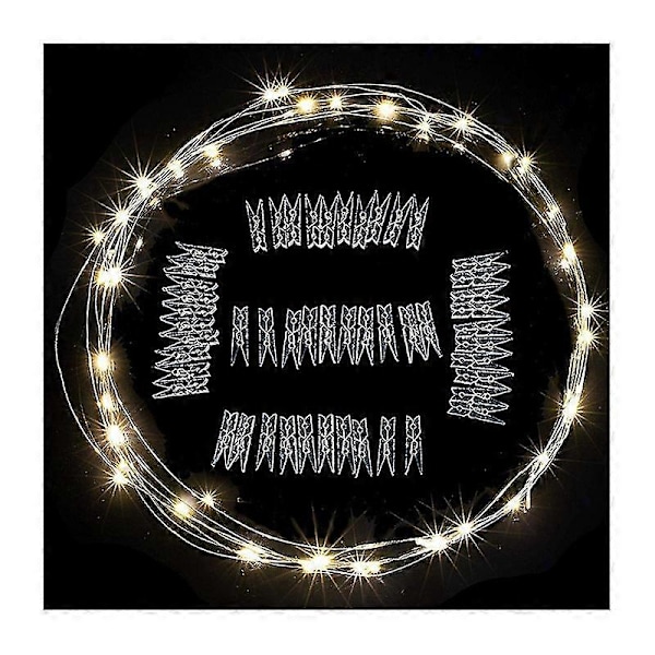 Wabjtam 100 Led 9,75 meter Fe Lyskæde, USB-drevet med Fjernbetjening, 8 Tilstande Lys til Soveværelse Bryllupsfest Jul Træ