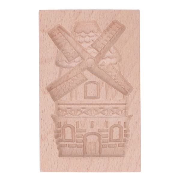 Reusable Washable Wooden Cookie Mold Weather Warning Kitchen Baking Stamp