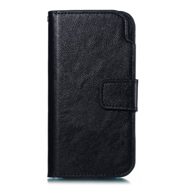 Compatible iPhone 7/8/SE (2020/2022) - Wallet Case with 9 Card Slots - Black