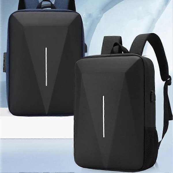Hard-shell protective backpack for storing all Starlink Mini accessories; anti-theft, waterproof travel case. grey