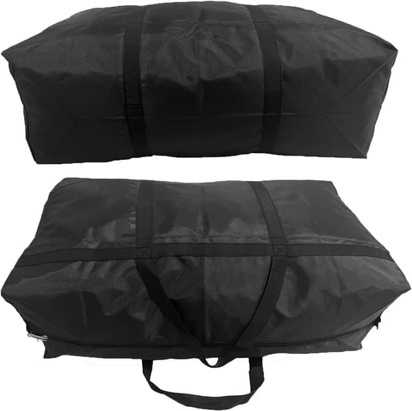 190L Ekstra Stor Flyttetaske i Kraftig Sort Black 100L