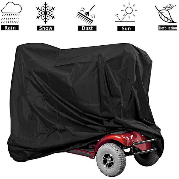 Opbevaringsbeskyttelse til mobilitetsscooter, 170 x 61 x 117 cm kørestolsbeskyttelse Vandtæt til let rejse, Elektrisk stoleovertræk, Beskyttelse mod regn, støv, sne