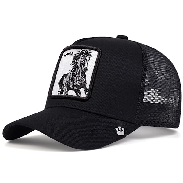 Fisknätskeps med broderad djurdesign Fierce horse