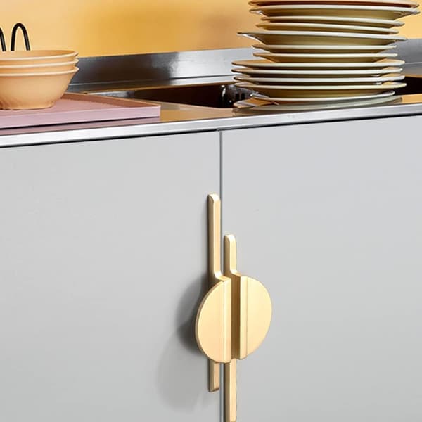 2 stk. køkkengreb 64 mm cc guld skabsgreb