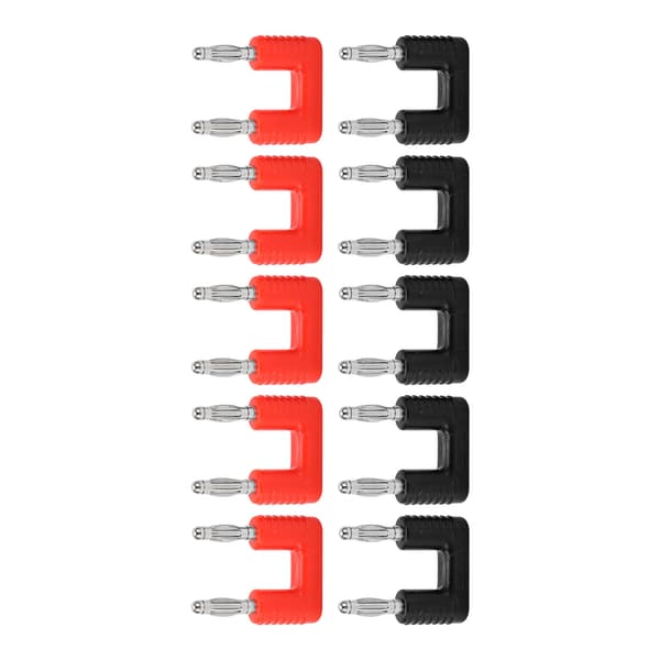 5-pack J20004 Double Banana Plug Professional 2-way Speaker Banana Plug for Speaker Cable