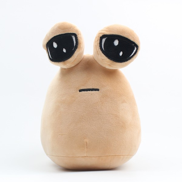 22cm/8.6in Alien Pou -pehmolelu, söpö eläin Pou Dol Kawaii -eläintäytetyt pehmolelut -nukkelelu tytölle pojalle syntymäpäivälahjaksi Brown 22cm