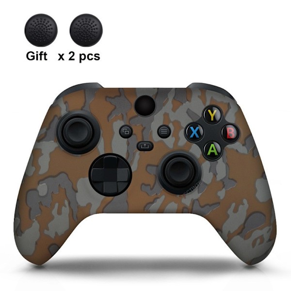 Xbox Series-kontroller silikondeksel, beskyttende deksel for Series S/X-kontroller med knapphetter Orange