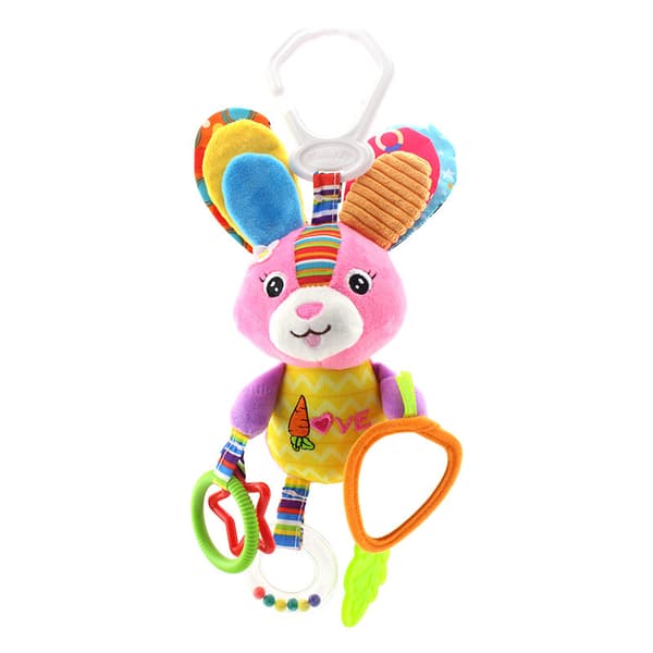 Soft Mobile Toy for Cot – Hanging Stroller Toy with Teether & Mirror for Infants Butterfly