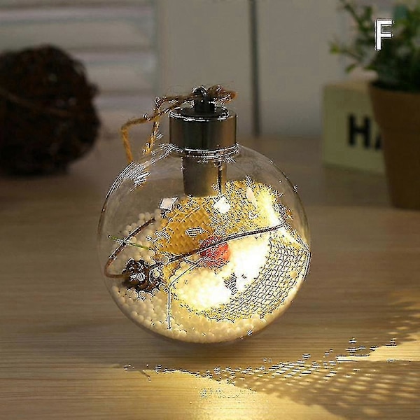 Julekule LED Transparent Juletre Dekorasjon Anheng Kule