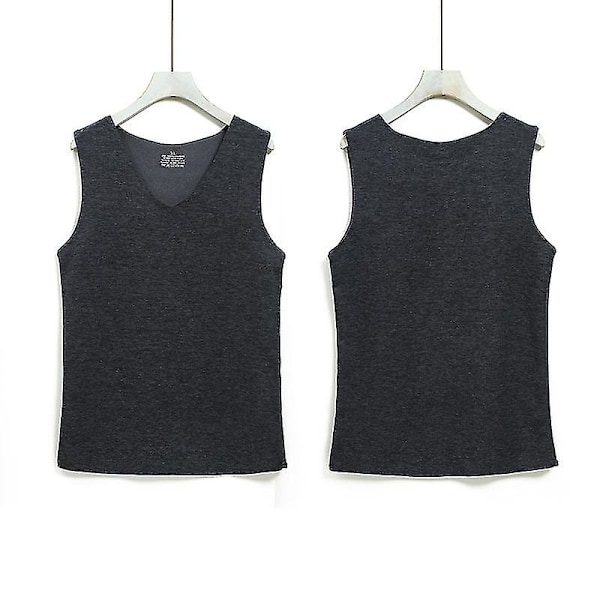 Blød Silke Patch Termisk Vest Termisk Tank Top Let Sömlös Opvarmningsvest Dobbeltsidet Børstet Ærmeløs Camisole