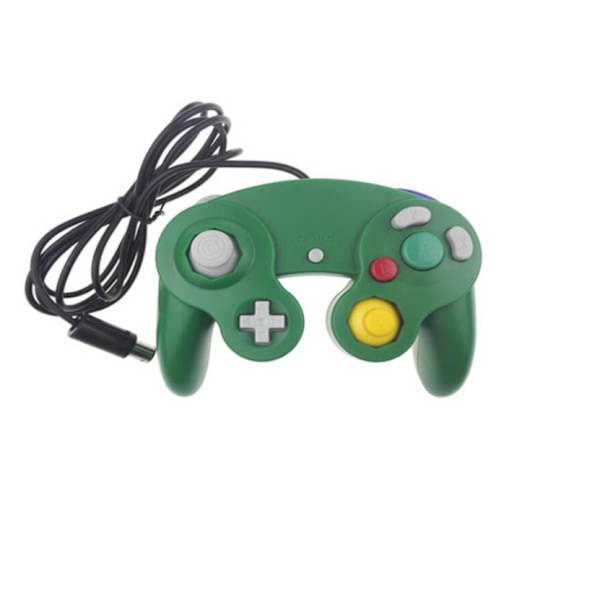 Gamecube-peliohjain, 2 kpl klassisia peliohjaimia värinätoiminnolla ja joystickillä Green