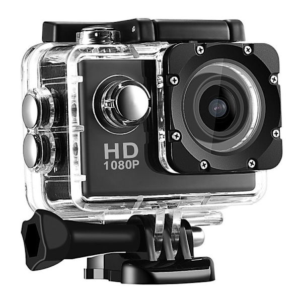 Uppgraderad 2,0\" HD 1080P Sportkamera Actionkamera DV-kamera Go Car Cam Pro svart