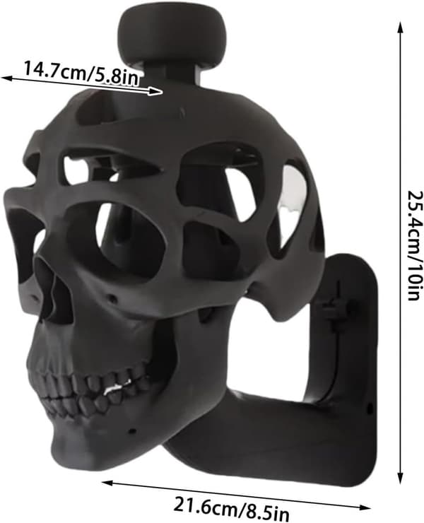 3D Skull Helmet Display Pack, Skull Wall Decoration, Skull Helmet Holder