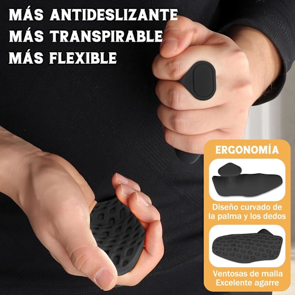 Halkfria träningsgrepp, ergonomiska halkfria träningshandskar i gummi, fitnesshandskar för män och kvinnor, lämpliga för gym, träning, tyngdlyftning