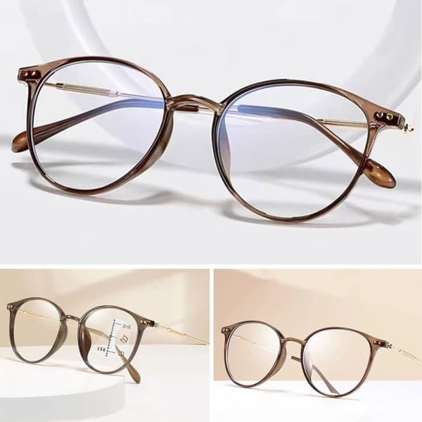Progressive multifokale læsebriller Anti-blåt lys computerbriller øjenbeskyttelse