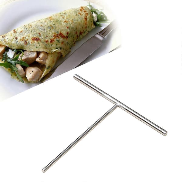 T-shaped Crepe Spreader - Pancake Batter Tool for Home Kitchen, Breakfast, and Crepe Baking Large