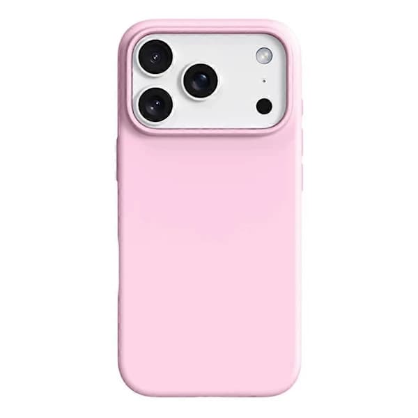 iPhone 16 mobildeksel, ripebestandig, med kamerabeskyttelse, rosa.