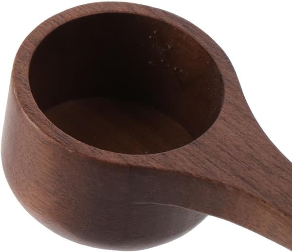 Walnut Wood Coffee Spoon with Long Handle, Coffee Scoop for Coffee Beans, Whole Beans Ground Beans or Tea