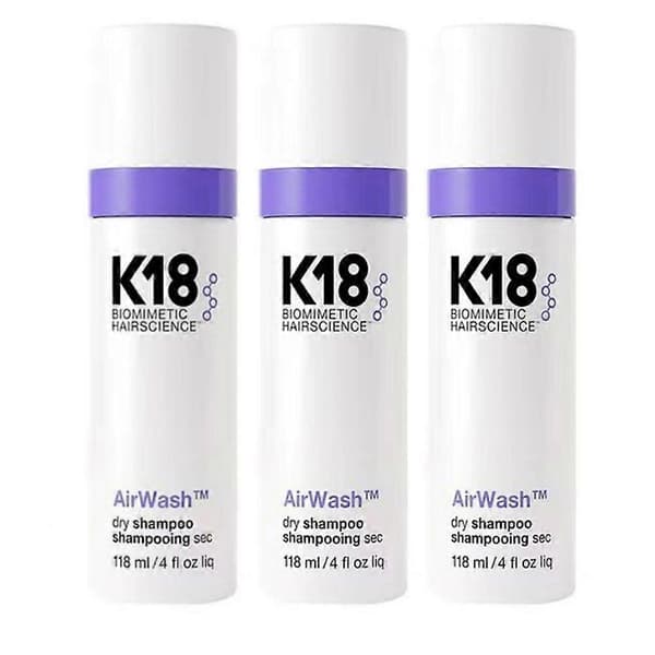 K18 AirWash Dry Shampoo 118ml/4 oz - 3 pcs