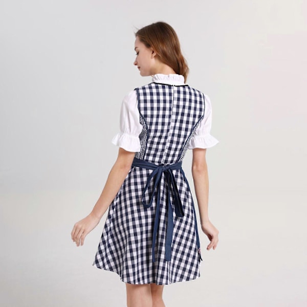 Naisten saksalainen dirndl-mekko baijerilaiset Oktoberfest-asut Halloween-olutpiika-asut 40