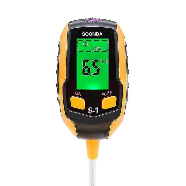 Soil pH Meter 4 in 1 Soil Tester Moisture Digital Test