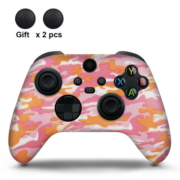 Xbox Series-kontroll Silikonöverdrag Series S/X-kontroll Skyddande överdrag med knapplock Little Red