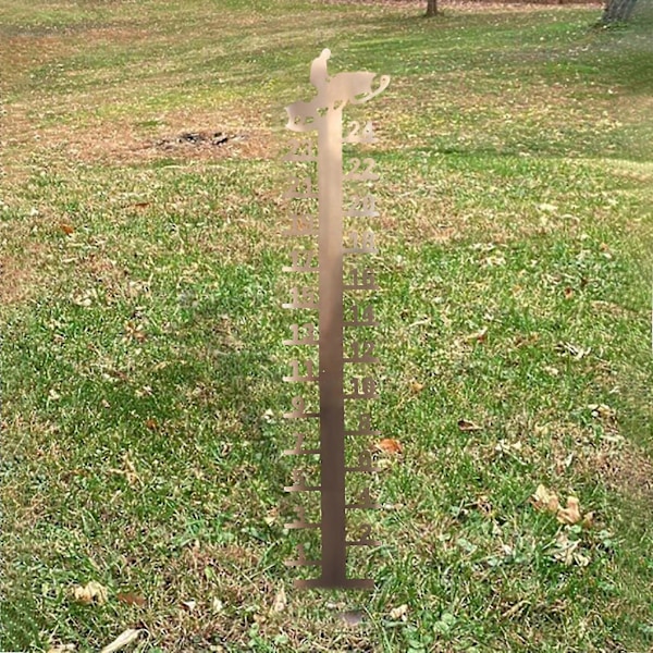 Joulukoristeet 61 cm Lumimittari Käsintehty Metallinen Ulkopuutarha Lumimittari Puutarhakoriste