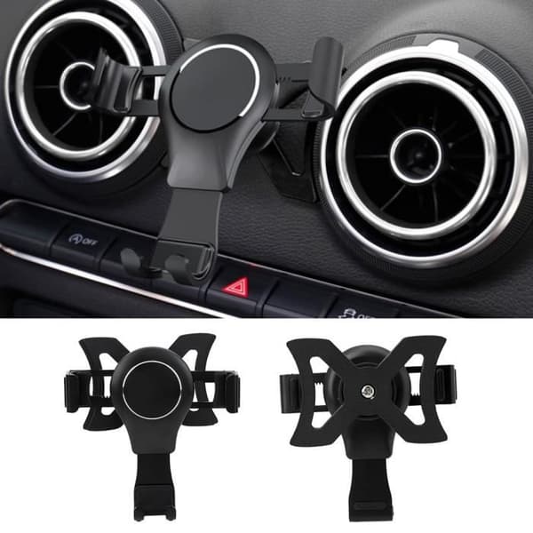 Justerbar magnetisk telefonholder, egnet for Audi A3 S3 2014-2019.