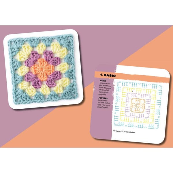 2025 Granny Square Card Deck DIY Granny Square Knitting Pattern Set