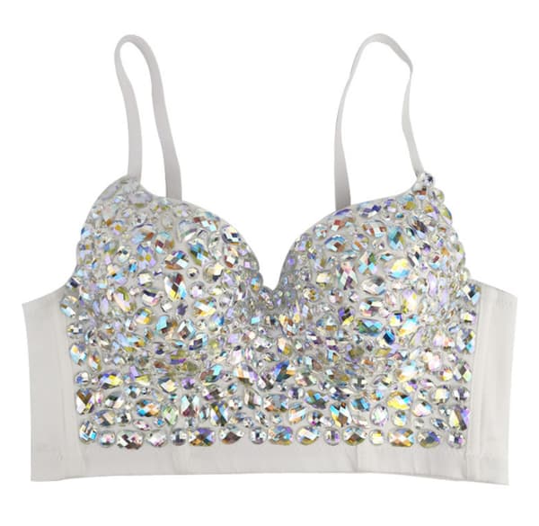Dam Sparkle Glitter BH-Top Dansava Crop Tops S