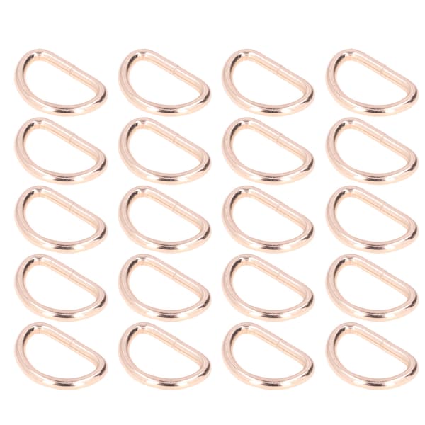 20 st Guld D-ringar 4x38x23mm Starka Hållbara för DIY Hantverk Väskor Plånböcker Armband