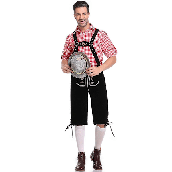 Miesten Oktoberfest Baijerilainen puku Naamiaisasu Cosplay Juhlat Karnevaaliasut aikuisille, 100% Uusi