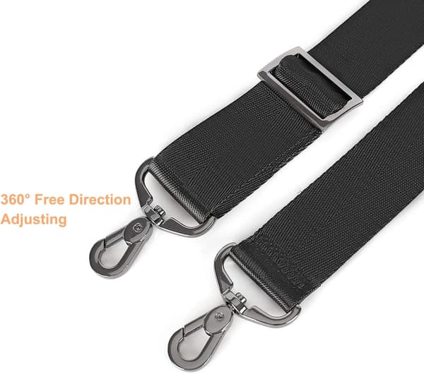56 inch Shoulder Strap, Adjustable Thick Soft Universal Replacement Non-Slip Padded with Metal Swivel Hooks for Laptop Shoulder Bag/Laptop Messenger