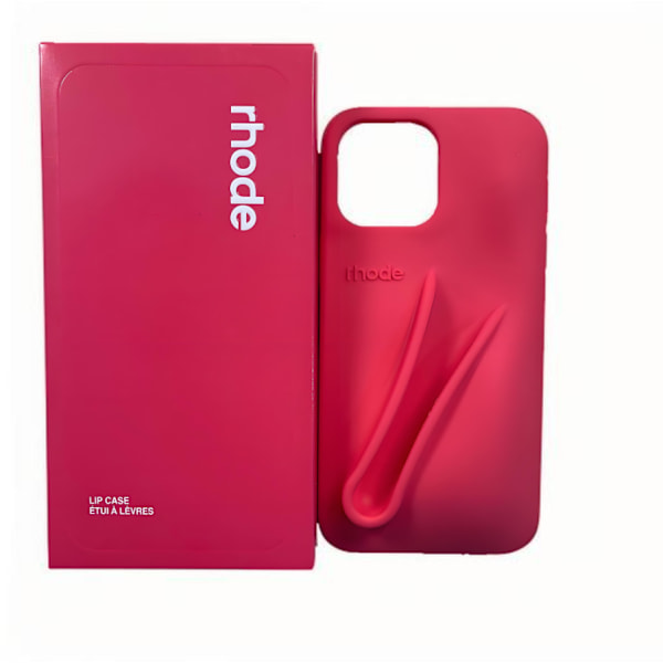 rhode 2-i-1 silikon telefondeksel med lipglossholder, beskyttende telefondeksel kompatibelt med iPhone, tilgjengelig i (9 farger) Guava spiztit iphone13