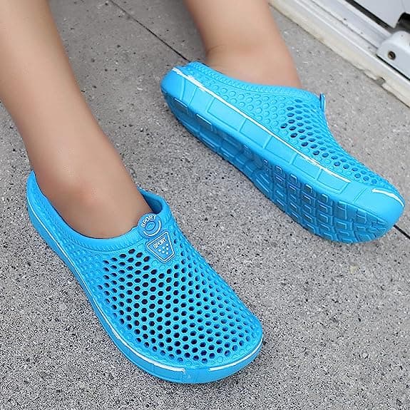 Unisex Clogs Sko Casual Hjemmesko Hurtigtørrende sandaler Lyseblå Light blue 36