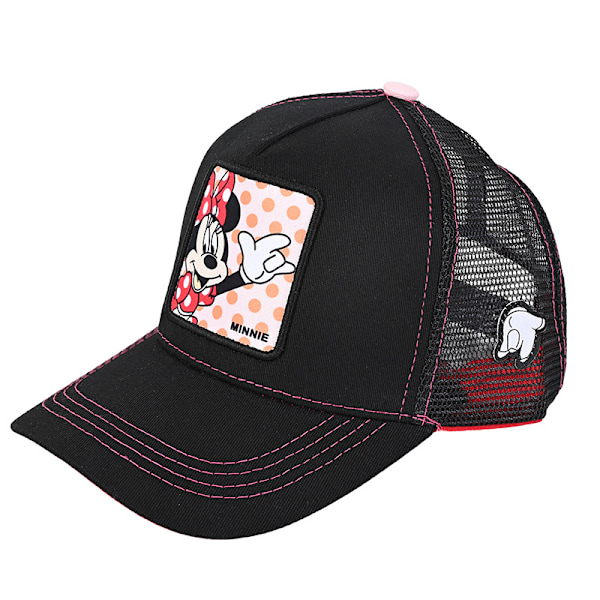 Mænd Kvinder Mickey Mouse Mesh Baseball Cap Unisex Snapback Sommer Solskærm Hatte svartkrut