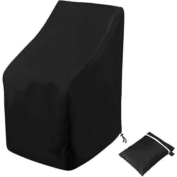 SZTXJ Utomhus möbelöverdrag för stapelbara stolar, väderskydd 65*65*120/80cm 420D