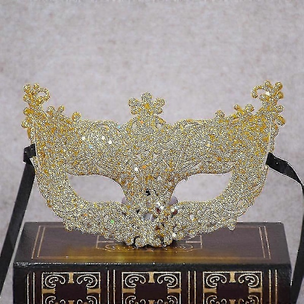Ny Mode Lyxig Venetiansk Maskeradmask Dam Flickig Sexig Rävmask Maskeraddräkt Jul Halloween Fest TAO Silver