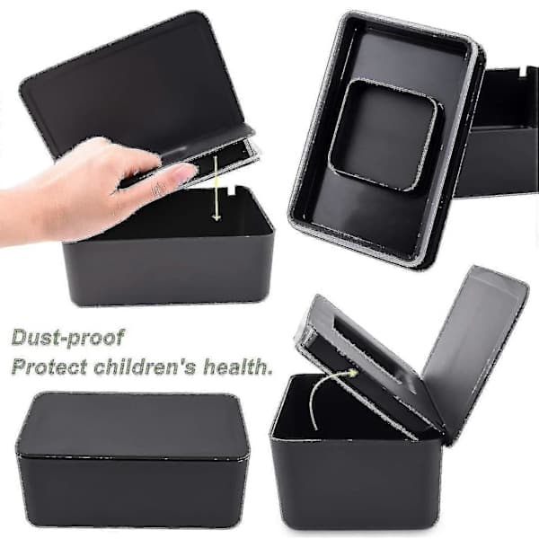 Wet Wipe Storage Box, Dispenser Holder, Tissue Storage Box with Lid, Dustproof Green