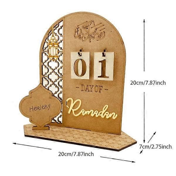 Eid Mubarak Nedräkningskalender Ramadan Dekoration