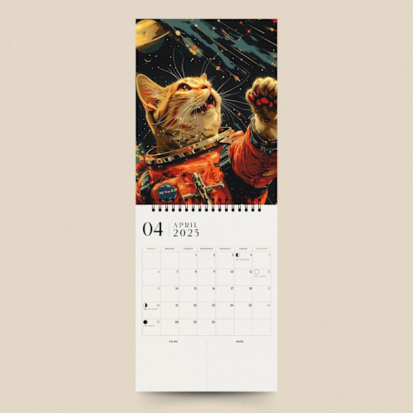 Space Cats 2025 -kalenteri Space Cats 2025 -kalenteri