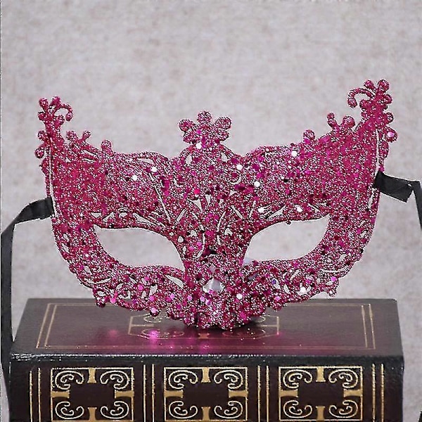 Ny Mode Lyxig Venetiansk Maskeradmask Dam Flickig Sexig Rävmask Maskeraddräkt Jul Halloween Fest TAO Red