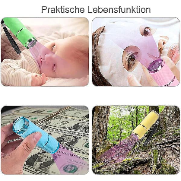 Small Flashlight with 9 LED Lights, Portable Lightweight Nail Dryer Yellow