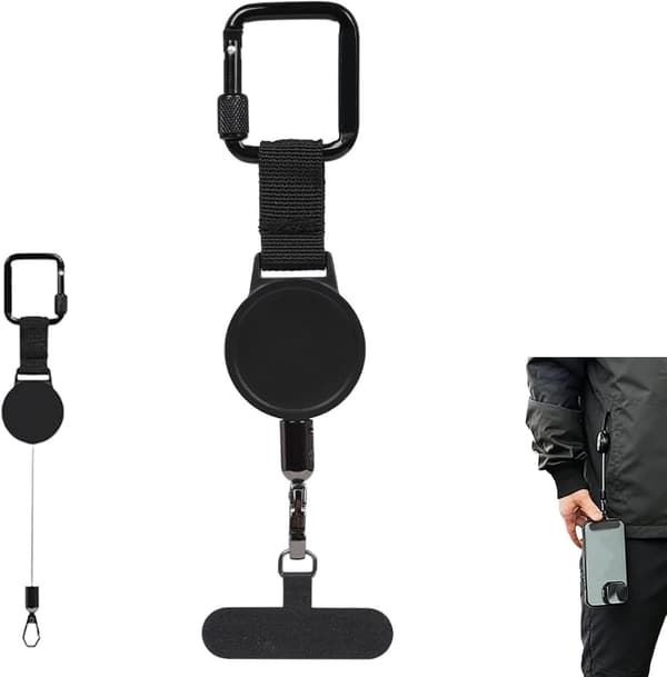 1-10-pack Retractable Anti-Theft Phone Holder, Lightweight Phone Lanyard with Secure Clip 1PC