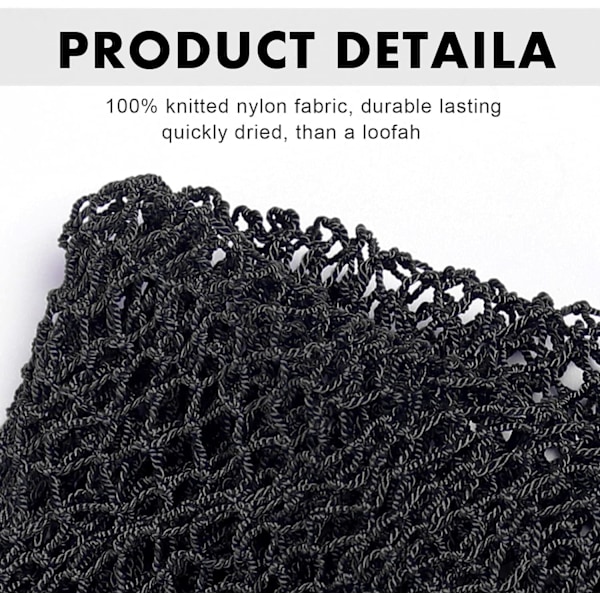 2-pak net svamp, badekar krops eksfoliering Badekar krop ryg skrubber for blødere hud Dark blue 30*80cm