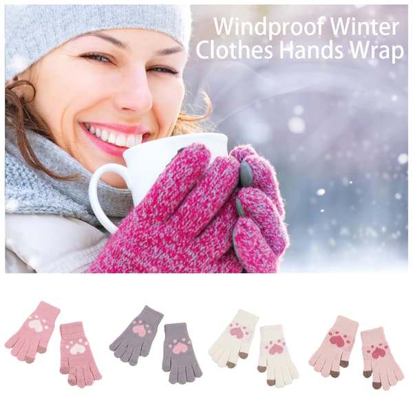 Håndvarmer Hold Varmen Cover Varme Handsker Dame Accessorie White